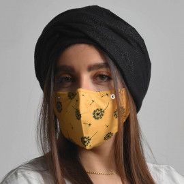 ماسک سه لایه پارچه ای با شیلد جدا شونده کد 105