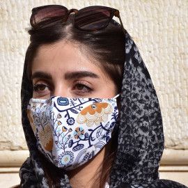 ماسک سه لایه پارچه ای با شیلد جدا شونده کد 26