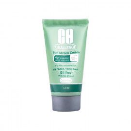کرم ضد آفتاب چلنج مدل Colorless For Oily And Acne Skin SPF50 حجم 50 میلی لیتر - بی رنگ