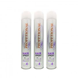 اسپری حالت دهنده مو پروفشنال مدل Extra Strong حجم 500 میلی لیتر مجموعه 3 عددی