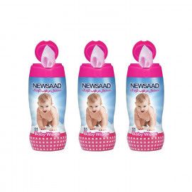 دستمال مرطوب کودک نیوساد مدل baby wipes مجموعه 3 عددی