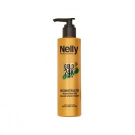 کرم احیا کننده و ترمیم کننده مو نلی مدل Gold 24K Keratin حجم 200 میلی لیتر