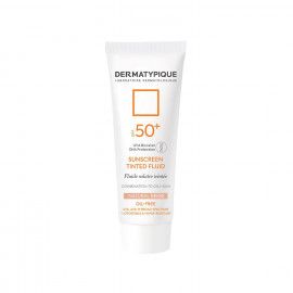 فلوئید ضد آفتاب رنگی درماتیپیک SPF50 مناسب پوست های چرب و مختلط حجم 50 میلی لیتر - بژ طبیعی