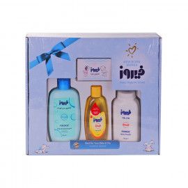 جعبه هدیه کودک فیروز مدل کلاسیک کوچک مجموعه 4 عددی