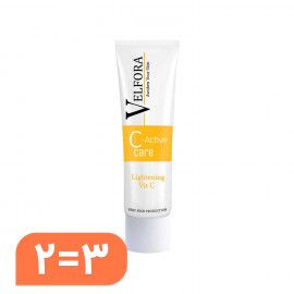 کرم روشن کننده و ضد لک ولفرا مدل Lightening Vit-C وزن 30 گرم مجموعه 3 عددی شامل یک کرم رایگان