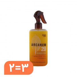 اسپری دوفاز آرکانوم حاوی روغن جوجوبا مناسب موهای رنگ شده و آسیب دیده کد 29 مجموعه 3 عددی شامل یک اسپری رایگان