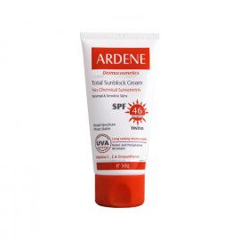 کرم ضد آفتاب فیزیکال آردن SPF 46 مناسب پوست های معمولی و حساس وزن 50 گرم- بژ متوسط