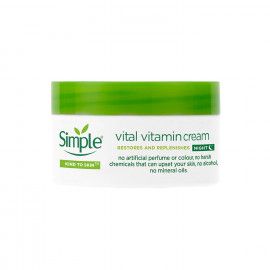 کرم ترمیم کننده شب سیمپل مدل Vital Vitamin حجم 50 میلی لیتر