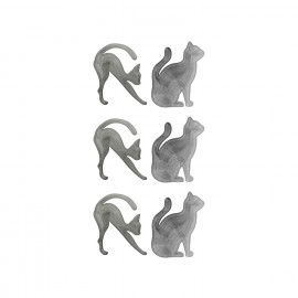 شابلون ابرو و خط چشم مدل Cat Line مجموعه 6 عددی
