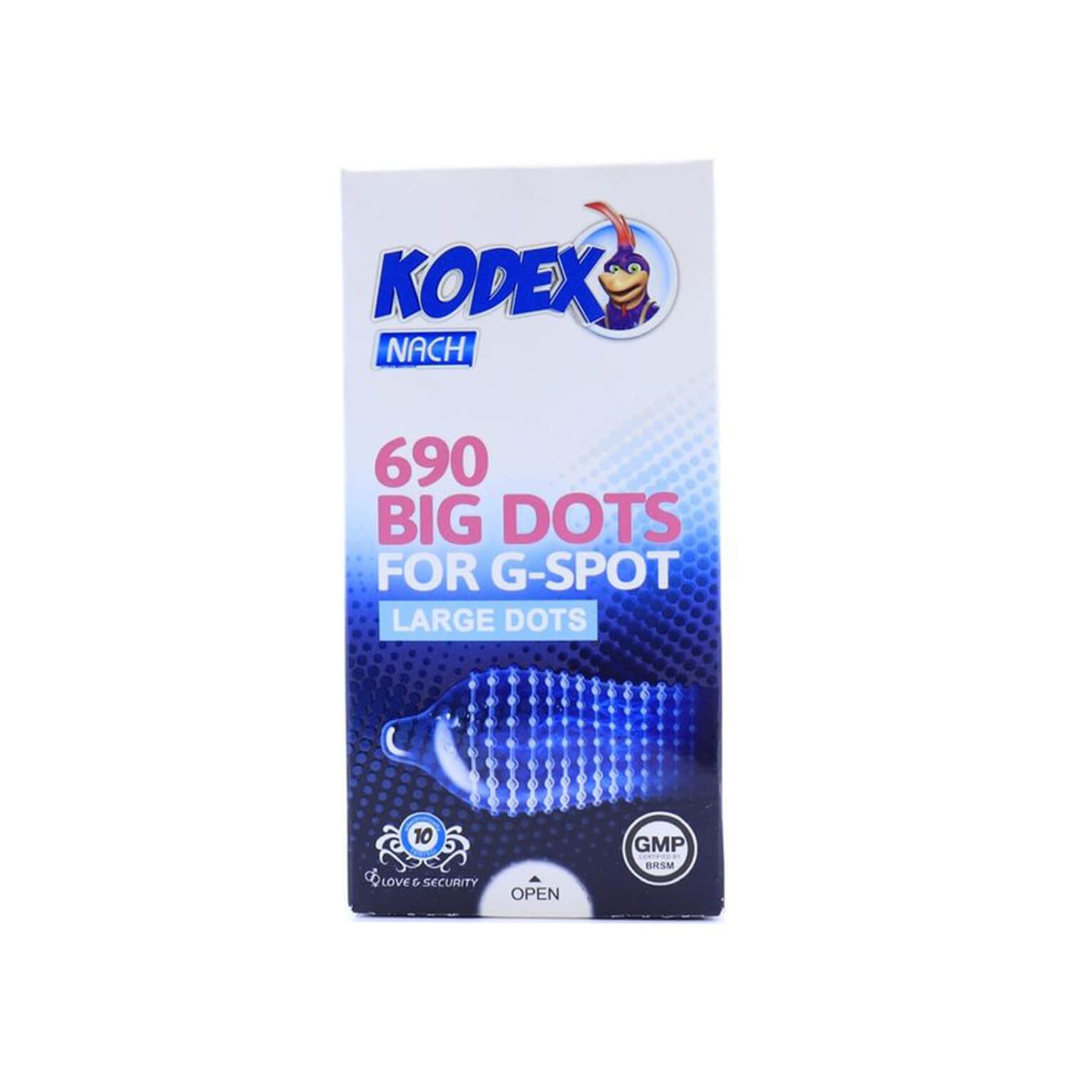 کاندوم کدکس مدل Big Dots بسته 10 عددی image