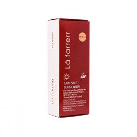 کرم ضد آفتاب و ضد لک فاقد چربی SPF 40 لافارر مناسب پوست چرب و مستعد آکنه حجم 40 میلی لیتر - رنگ متوسط