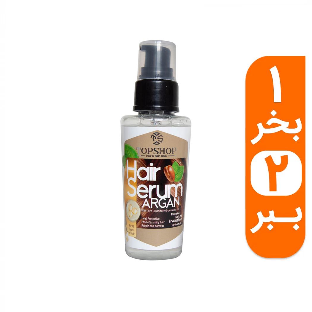 سرم مو تاپ شاپ حاوی روغن آرگان حجم 75 میلی لیتر به همراه یک سرم مو رایگان image