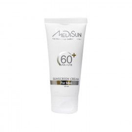 کرم ضد آفتاب مردانه مدیسان SPF60 مناسب انواع پوست حجم 50 میلی لیتر - بی رنگ