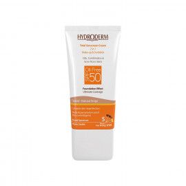 کرم ضد آفتاب فاقد چربی 2In1 هیدرودرم SPF50 حجم 40 میلی لیتر - بژ طبیعی