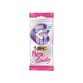 خود تراش زنانه 3 تیغ بیک مدل Flexi Lady بسته 3 عددی