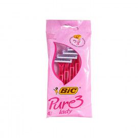 خود تراش زنانه 3 تیغ بیک مدل Pure 3 بسته 4 عددی