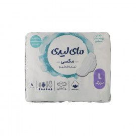 نوار بهداشتی مای لیدی سری Maxi Semi Thick مناسب پوست های حساس سایز بزرگ بسته 8 عددی