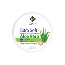 کرم مرطوب کننده دست و صورت آدرا حاوی عصاره آلوئه ورا حجم 200 میلی لیتر