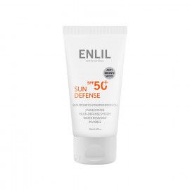 کرم ضد آفتاب SPF 50 سان دیفنس انلیل مناسب پوست مستعد لک حجم 50 میلی لیتر - بی رنگ