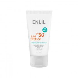 کرم ضد آفتاب SPF 50 فاقد چربی سان دیفنس انلیل مناسب پوست چرب و مختلط حجم 50 میلی لیتر - بی رنگ