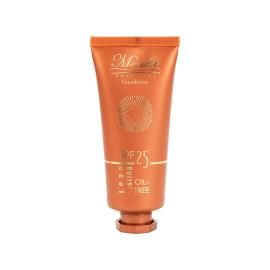 کرم پودر فاقد چربی SPF 25 مریدا مدل Long lasting حجم 40 میلی لیتر - عسلی