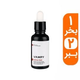 محلول تقویت کننده مو وامپی حاوی کافئین حجم 30 میلی لیتر به همراه یک محلول تقویت مو رایگان