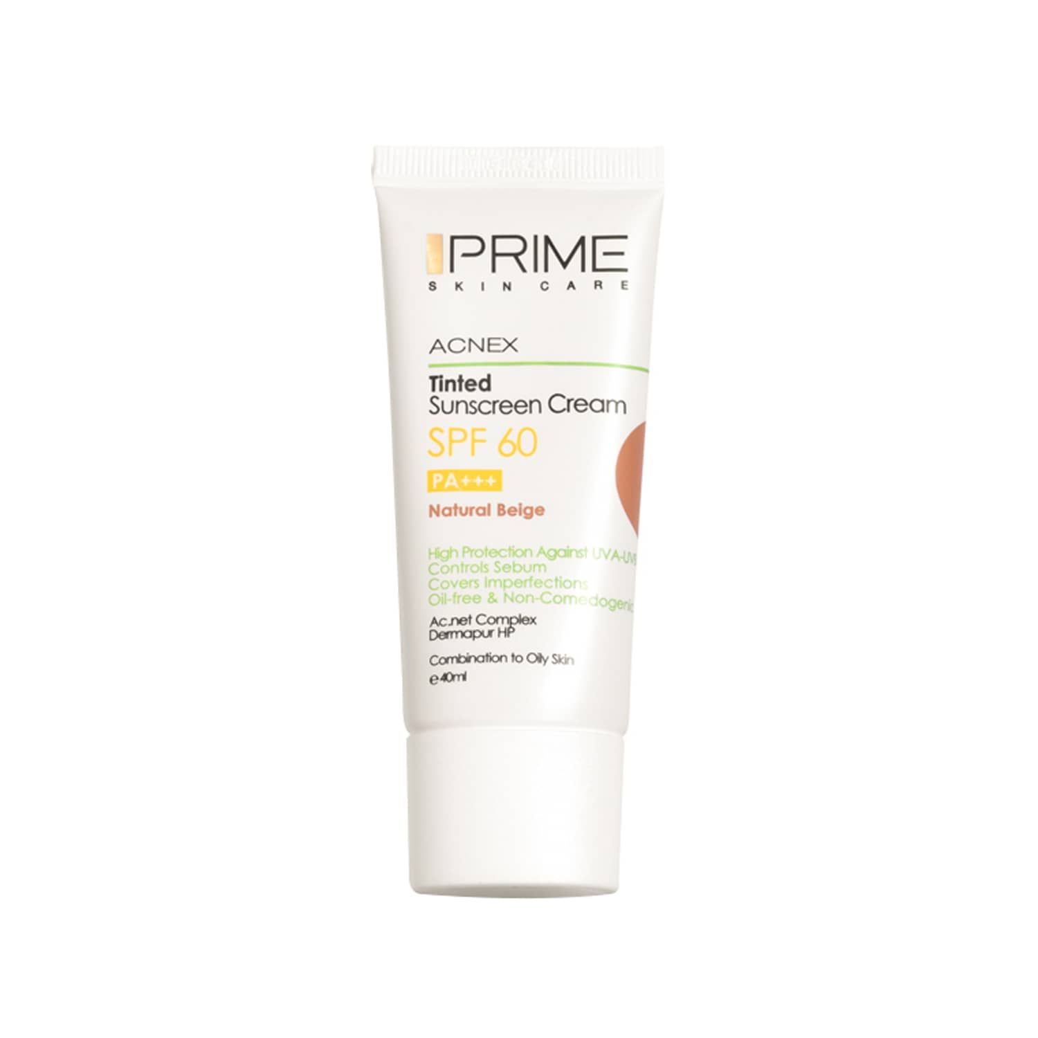 کرم ضد آفتاب Acnex پرایم SPF 60 حجم 40 میلی لیتر - بژ طبیعی image کرم ضد آفتاب Acnex پرایم SPF 60 حجم 40 میلی لیتر - بژ طبیعی image