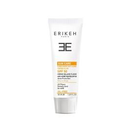 فلوئید ضد آفتاب و ضد جوش اریکه مدل Oil Free SPF 50 حجم 50 میلی لیتر - بژ طبیعی